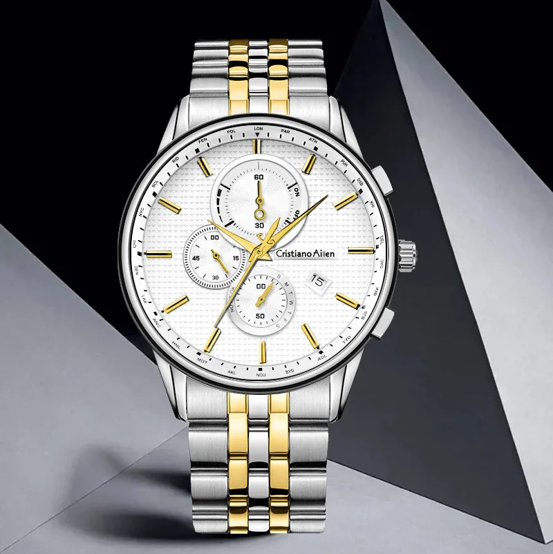 

Casual Watch for Men Luxury Quartz Watches Calendar Date Wristwatch Business Man Clock Male Reloj Stainless Steel montre homme