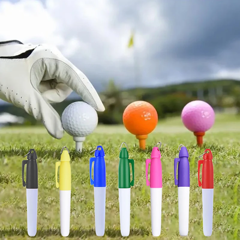 

Professional Golf Ball Liner Markers Pen With Hang Hook Drawing Alignment Marks Portable Outdoor Sport Tool For Golfer Gift