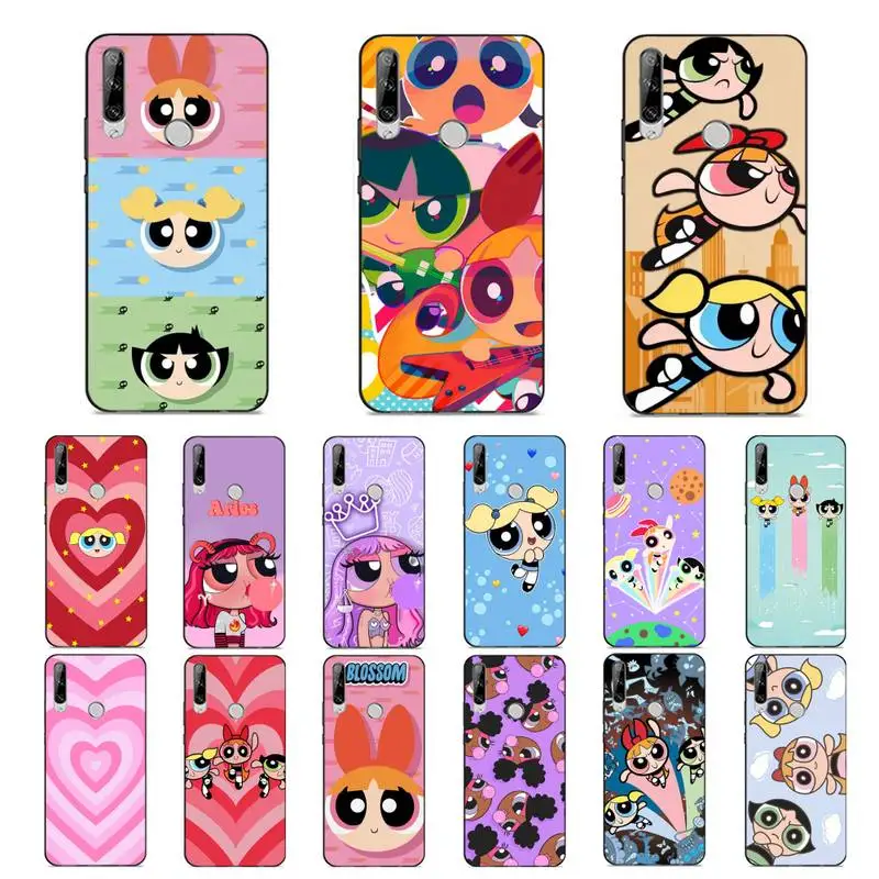 

BANDAI Powerpuff Girls Phone Case for Huawei Y 6 9 7 5 8s prime 2019 2018 enjoy 7 plus