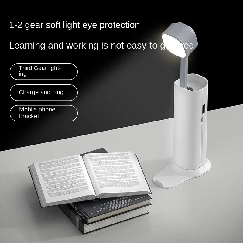 

Family Camping Power Bank Compact Portable Eye Protection Study Lamp Bedroom Outdoor Flashlight Mini Multi-function Power Bank