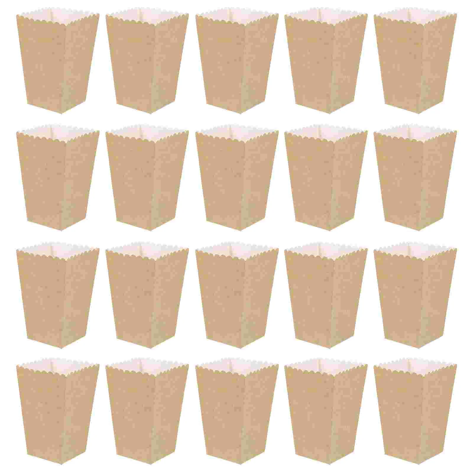 

Popcorn Boxes Paper Holder French Party Box Fry Fries Cups Snack Cup Containercardboard Treat Mini Bucket Containers Kraft