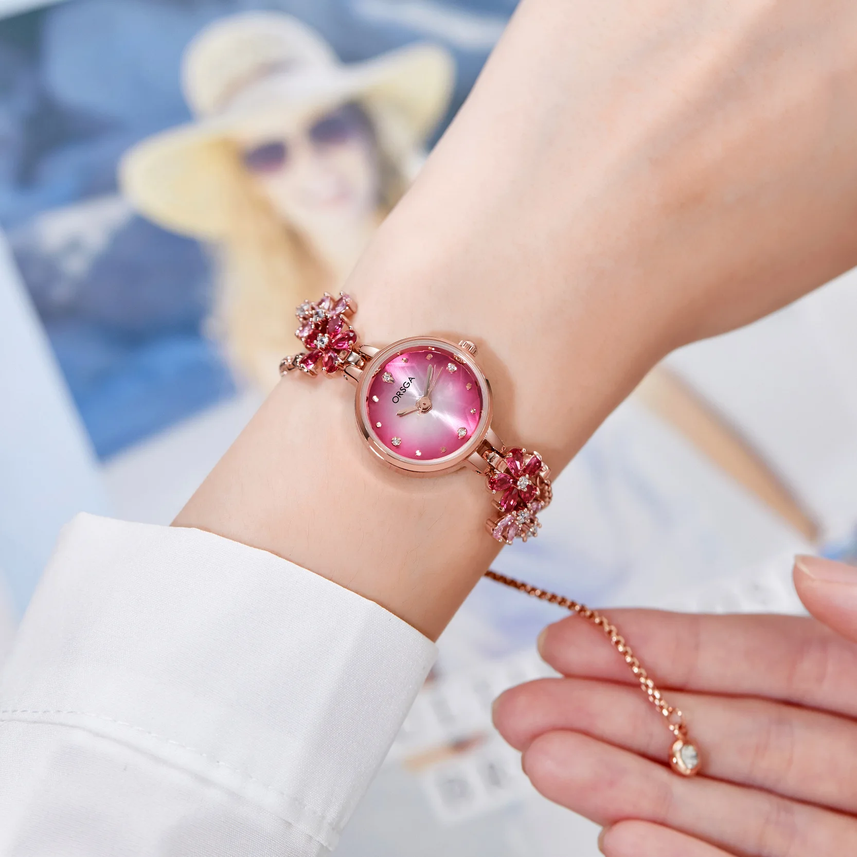 Часы женские кварцевые брендовые Модные Роскошные водонепроницаемые с