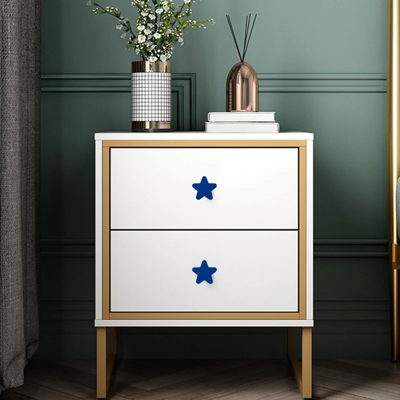 

Anti-bumping Personality Children's Room Wardrobe Cartoon Handle Star Moon White Clouds Cabinet Door Drawer Child Handle