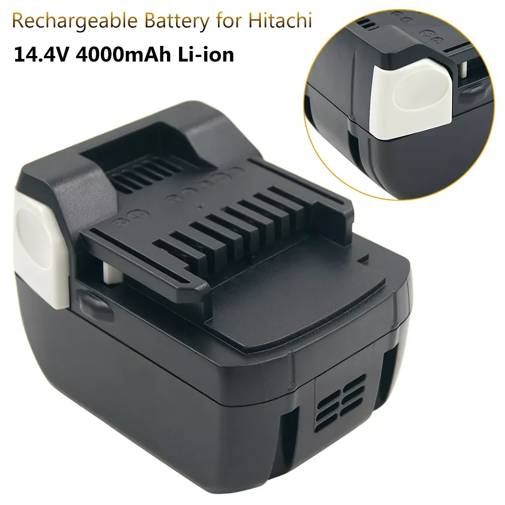 

Replacement 14.4v 4.0Ah Li-ion power tool battery for HITACHI BSL1415 BSL1430 CD14DSL DH14DSL DS14DSL 329901 Cordless Drill