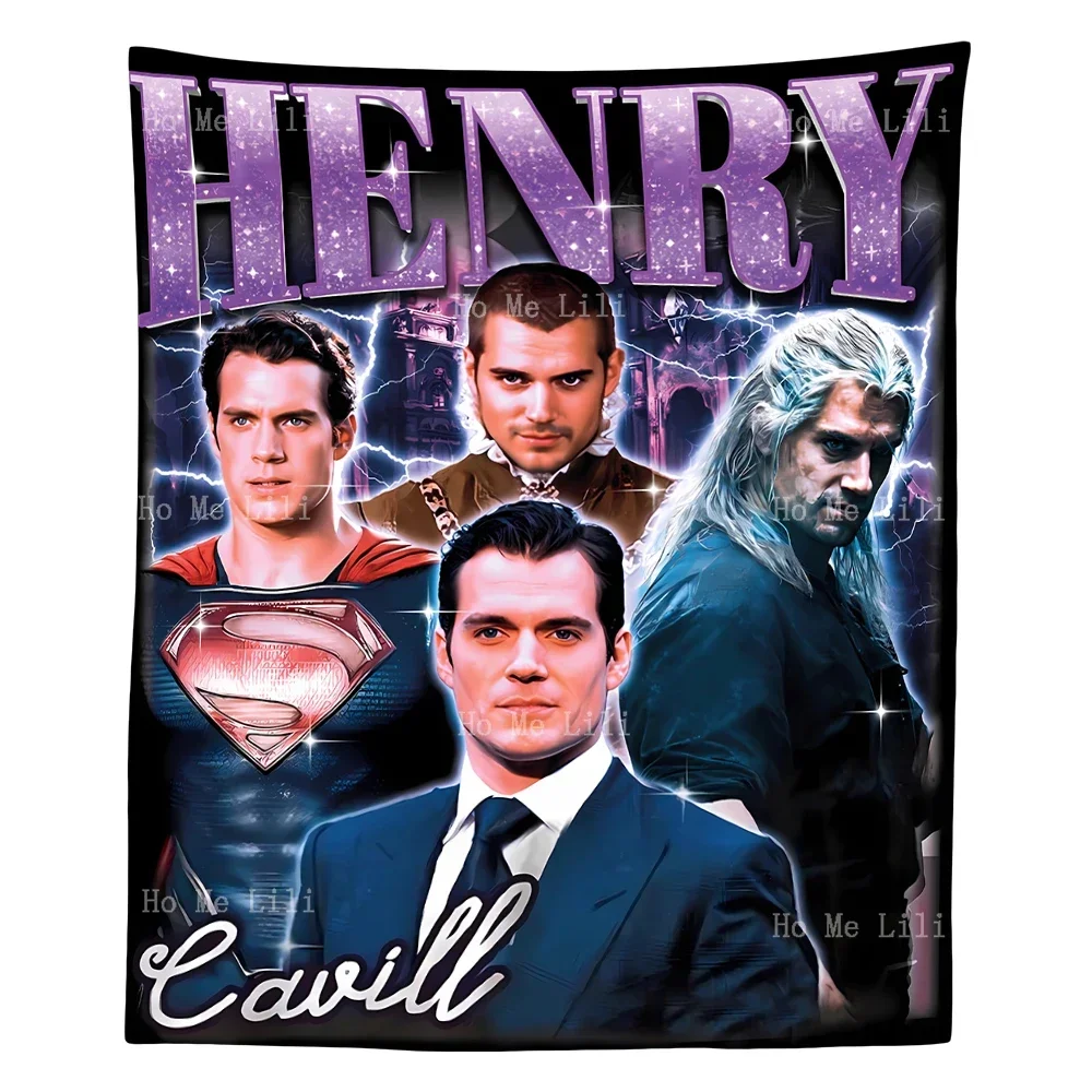 Ретро Генри Кавилл фильм и телевизионная роль гобелен настенный декор для