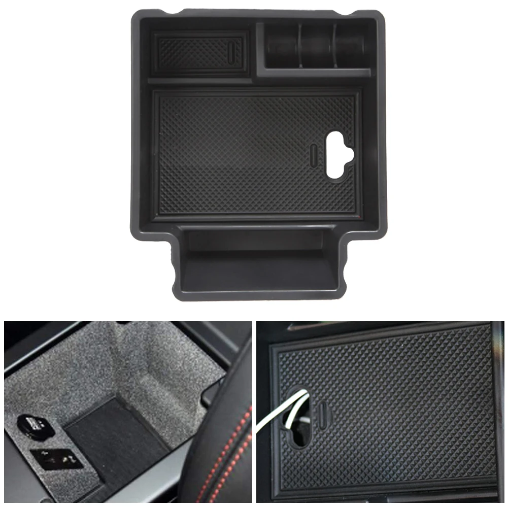 

Центральный автомобильный подлокотник для хранения коробка Органайзер контейнеры держатель чехол для 17-18 Porsch Macan аксессуары для салона авт...