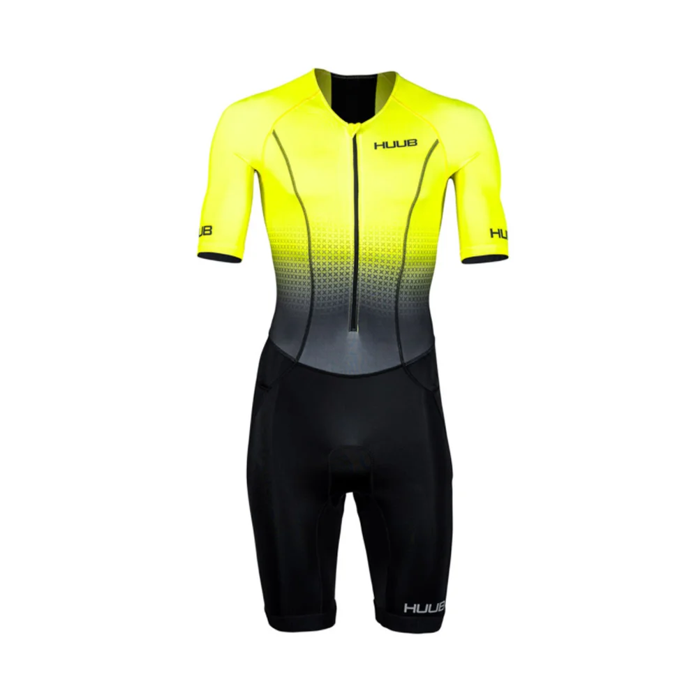 

HUUB мужской спортивный костюм для триатлона с коротким рукавом, комбинезон для команды, костюм для езды на велосипеде, велосипедный костюм для езды на свежем воздухе