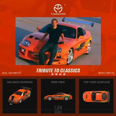 B-M TimeMicro 1:64 Supra A80Z Fast & Furious