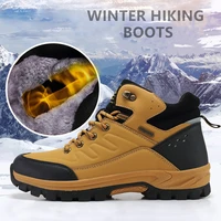 camping hiking shoes mens snow boots artificial leather waterproof trail trekking mountain climbing shoes sneakers hiking boots