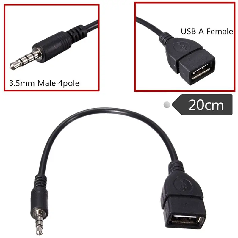 Mp3 Audio Cable Aux Audio T-port Plug Connection U Disk Cabl