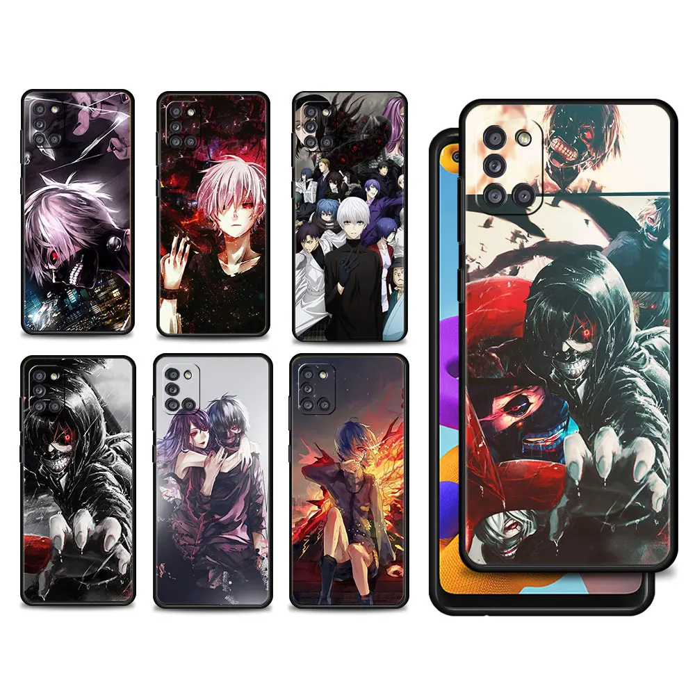 

Phone Case For Samsung A72 A51 A31 A41 A52 A12 A71 A32 4G A02s A21s A33 A53 A73 A03s Soft Celulares Anime Manga tokyo ghouls