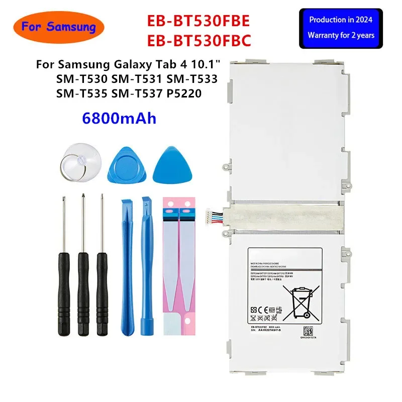 Совершенно новый аккумулятор для планшета EB-BT530FBE EB-BT530FBC Samsung Galaxy Tab 4 10 1 дюйма
