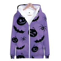 purple all saintsday zipper 3d hoodies men women casual hallowmas zipper sweatshirt anime all hallowsday zipper hoodies jacket