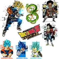 dragon ball anime patches thermo stickers on clothes iron on transfers for clothing hoodies on men t shirt applique washable