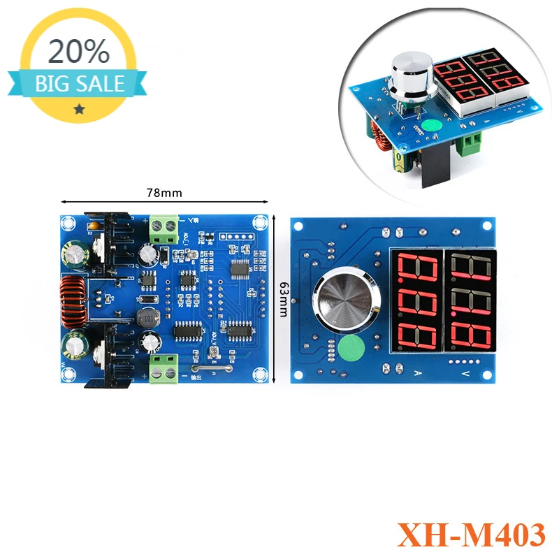 

XH-M403 Digital Display Voltage Regulator Module 8A DC DC XL4016 5-36V Voltage Current Regulator Power