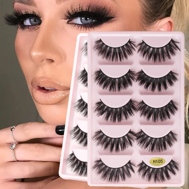 5 пар ресницы для наращивания из искусственной норки