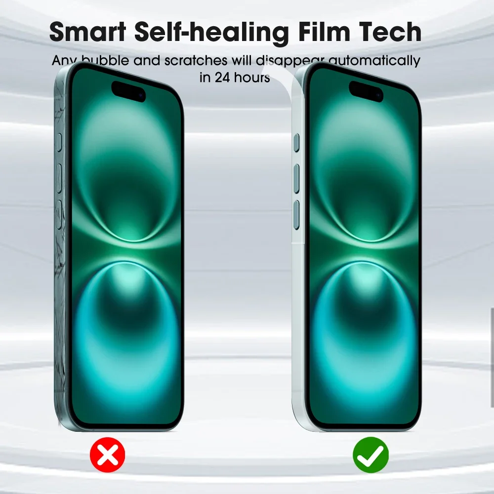 1-10 шт. ультратонкие гидрогелевые пленки в мягкой рамке для iPhone 16 Plus 16Pro MAX