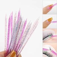 50 pcs double headed dead skin push reusable crystal take glue point drill rod nail cuticle pusher nail art tools pedicure care