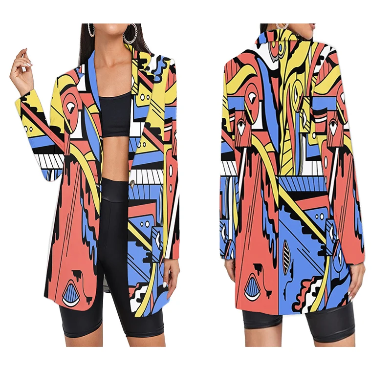 

2022 Autunm New Women's Blazer Ladys Wearing Fashion Jacket Party Wear Clothes Longsleeve Casual Street Style Ladies Dropship