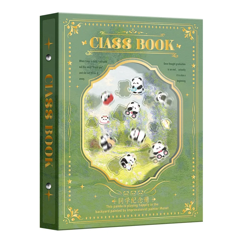 Запись выпускников с пандой для начальной школы выпускная книга шестого класса