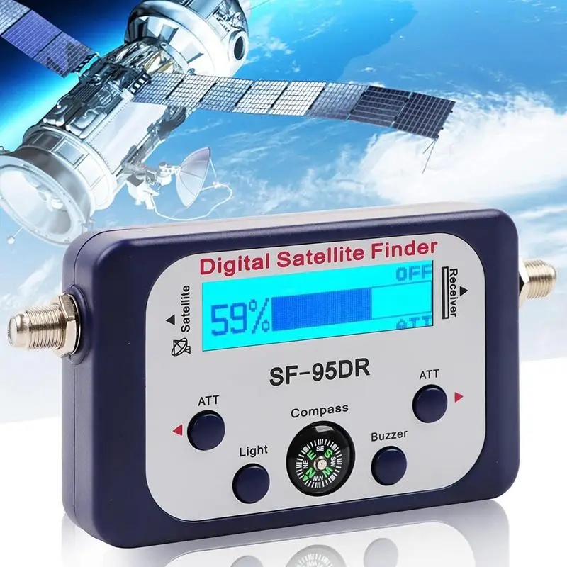 Digital Satellite Finder Digital Sat Meter For Repoint Digital Satellite Receiver For Backlit LCD Display No External Power