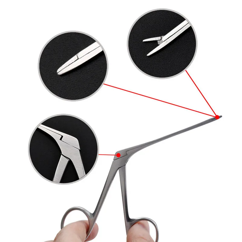 Плоскогубцы для чистки ушей удалитель ушной серы Хартман микро Аллигатор