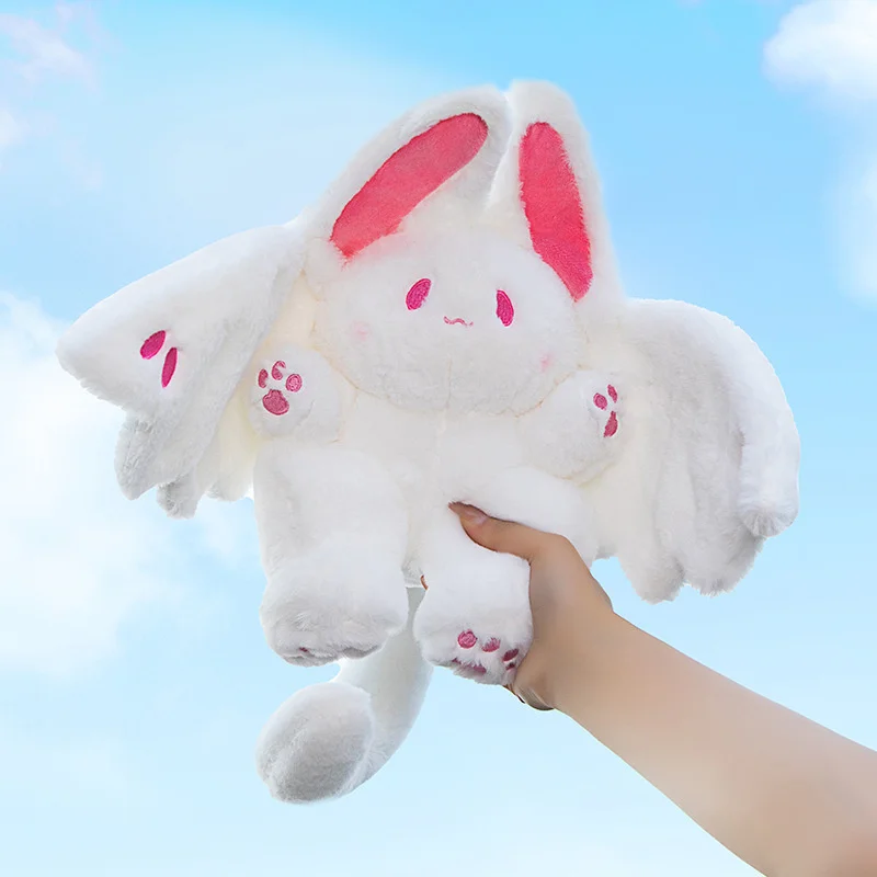 

Волшебный спиртовой кролик 15-55 см, плюшевая игрушка, белая летучая мышь, милые животные, креативная плюшевая подвеска, Мягкий Кролик, фотография