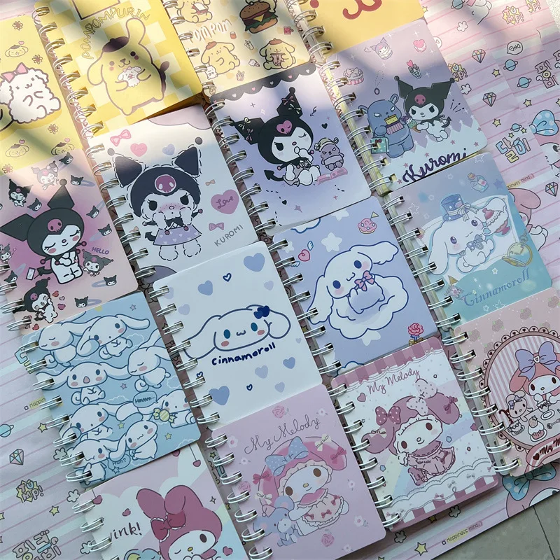 

Anime Sanrio A7 Notebooks Kuromi My Melody Stationery Daily Weekly Planner Agenda Stationery Office School Supplies Kids Gift