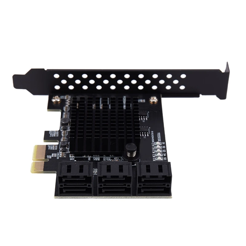 

Плата расширения для Marvell 88Se9215, 6 портов, Sata 3,0 на Pcie