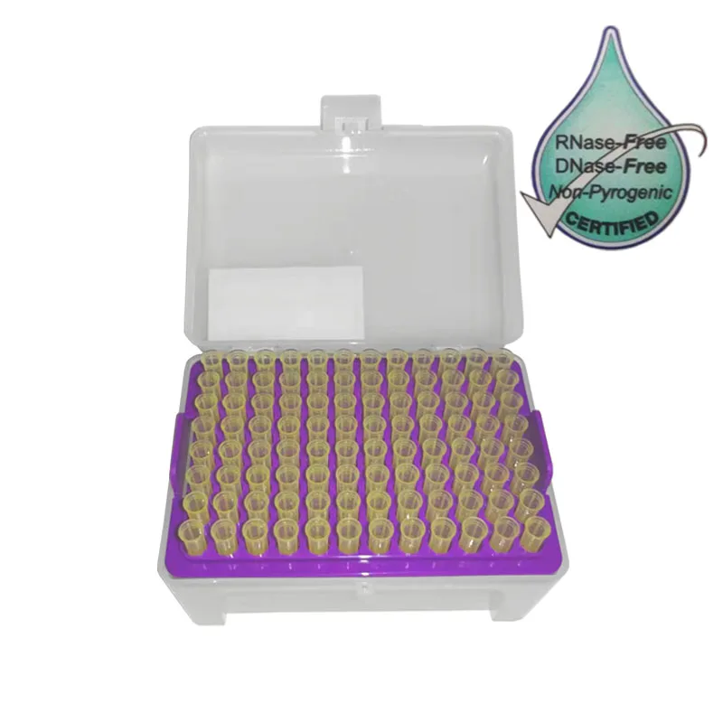 

96Pcs/box 200ul Laboratory Pipette Tips PP Sterilize Non-Pyrogenic BNase-Free 1-200ul Universal Disposable Plastic Pipette Tips