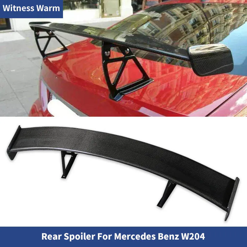 

W204 Spoiler Carbon Fiber Rear Wing Trunk Lip Spoiler for Benz C300 C230 C260 C200 2 Door 4 Door Car Body Kit Racing Wing