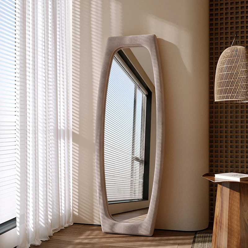 

Стоячее Полноразмерное декоративное зеркало, большое декоративное зеркало, украшение для гостиной, украшение для дома в винтажном стиле ...