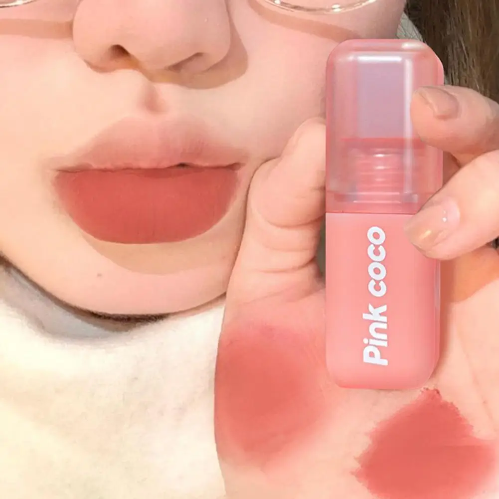 

Tattie-розовая кремовая персиковая глина, искусственная глазурованная губная помада, глина для губ, чашка, матовый блеск для губ, антипригарный бархат Z8Q7