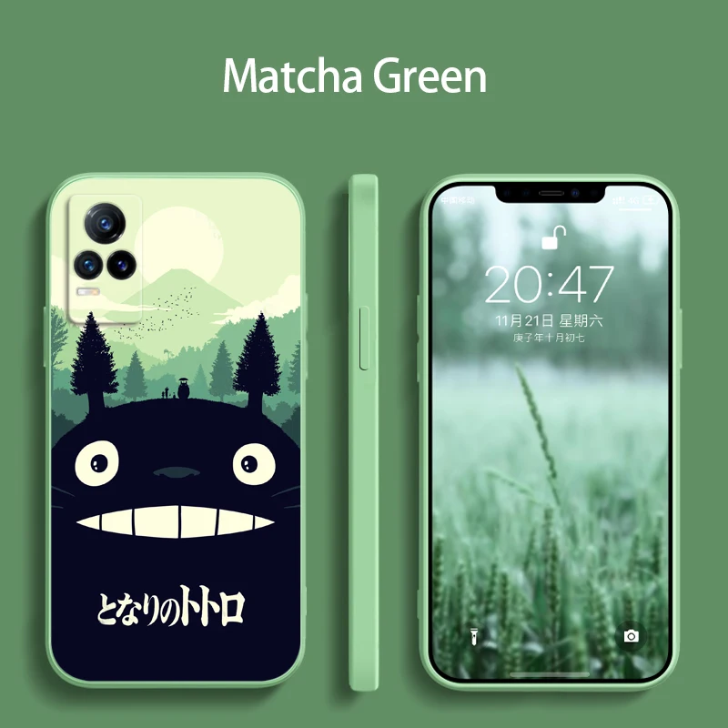 Чехол для телефона для Vivo Y35 Y30 Y50 V20 E V21 V21E V20 V20SE V23E V25 PRO 4G 5G Мой сосед Тоторо