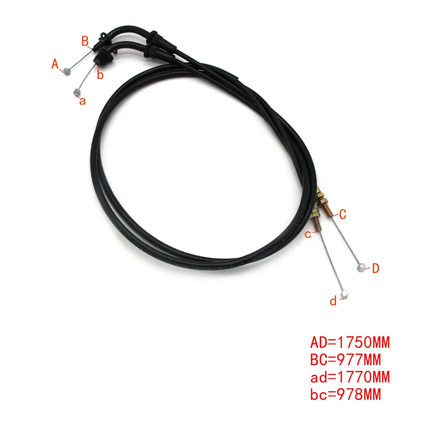 

Motorcycle Throttle Accelerator Cable For Suzuki GSX 400 X (GK79A) 1994-1999 FSV/FSK1 (GK7B) Inazuma OEM：58300-23E00 58300-23E10