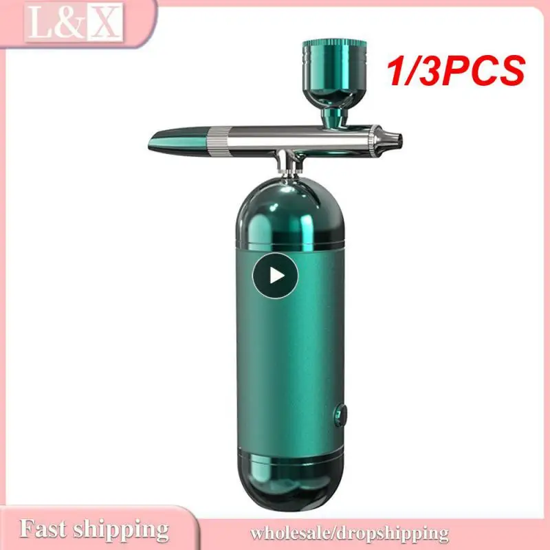 

1/3PCS Airbrush Nail With Compressor Portable Airbrush For Nails Cake Tattoo Makeup Paint Air Spray Gun Oxygen Injector Air