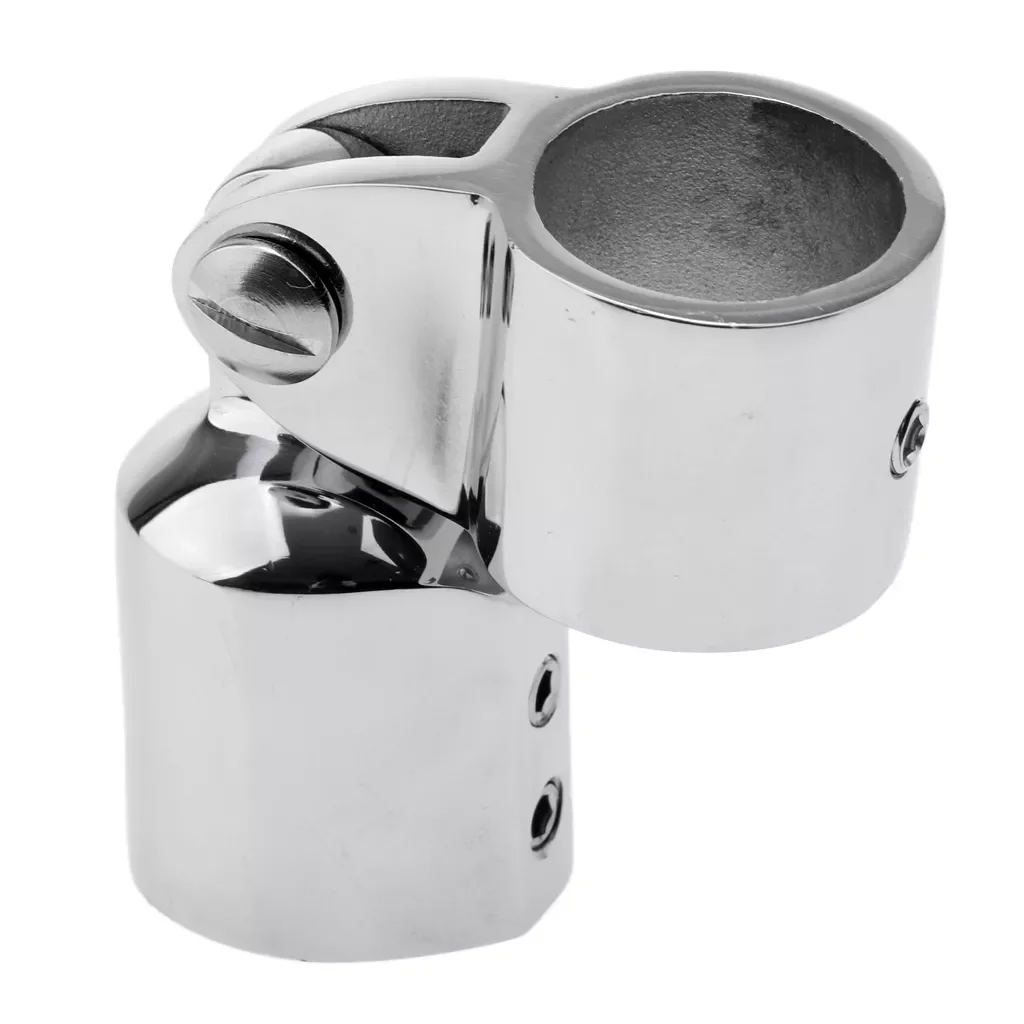 

Polished Stainless Steel Boat Awning Hand Rail Fitting 7/8 (25mm) inch Elbow-Silver