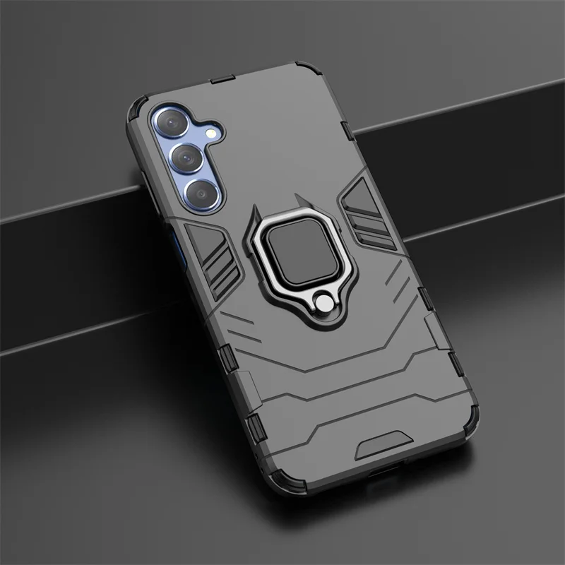 Для Samsung Galaxy M35 5G чехол Магнитный бронированный металлический кольцевой