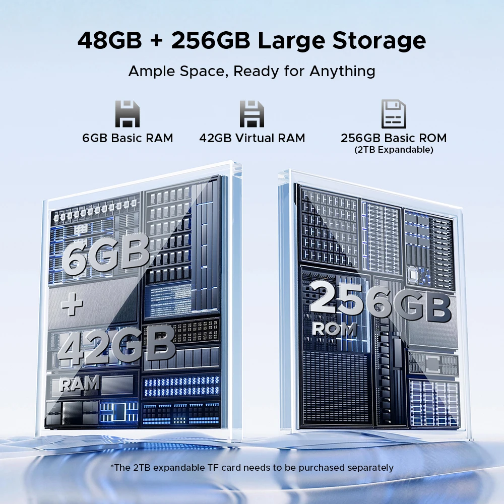 Смартфон DOOGEE M30, 8000 мАч, экран 6.88'', 48 ГБ ОЗУ (6 ГБ + 42 ГБ), 256 ГБ ПЗУ, камера 64 МП, динамик 135 дБ, Android 16, NFC (art.: 3920db36698e8) - 3920db36698e8