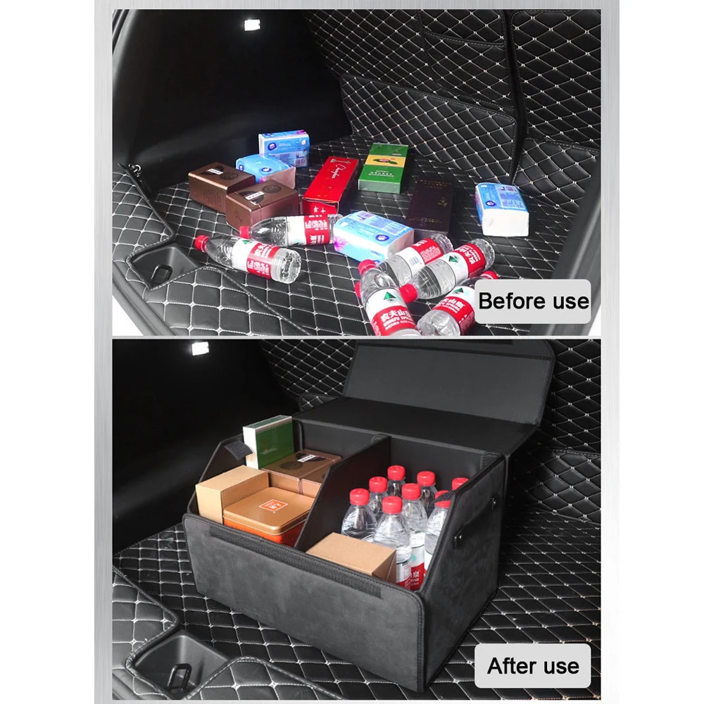 Высококачественный меховой органайзер для багажника автомобиля коробка с