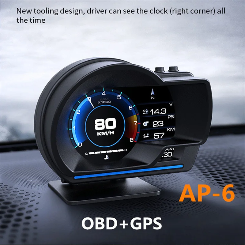 

Speedometer RPM Meters HUD OBD Dash LCD Boost Gauges 12V Digital Voltmeter For Cars Tachometer Car Turbo Pressure Gauge Set GPS