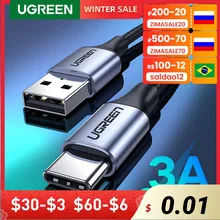 UGREEN – câble de charge USB type-c pour Xiaomi 11T Pro Samsung S21, fil de téléphone 3A QC3.0