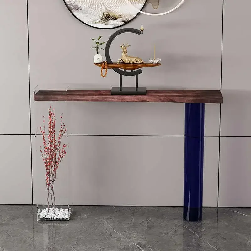 Деревянный винтажный стол для гостиной Современная Вертикальная мебель