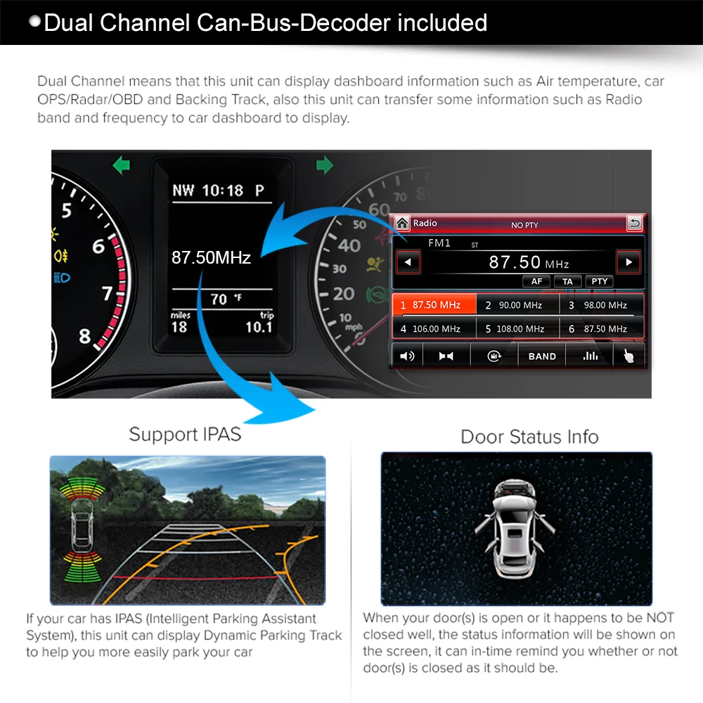 $141.75 JUNHUA 2 Din 7 Inch Car Radio DVD GPS Bluetooth Autolink DAB+ Navigation For VW Passat B6 Polo 6r Golf 5 6 Tiguan Skoda Seat