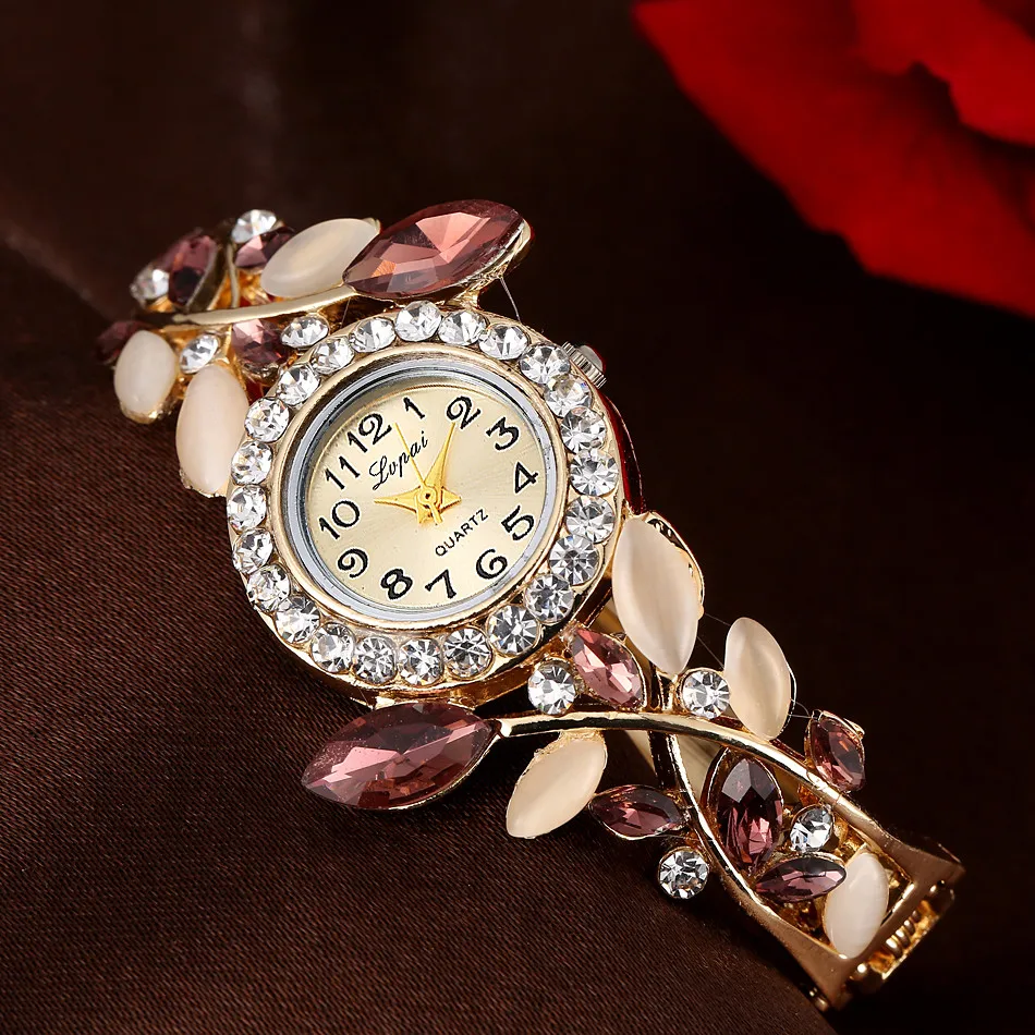 

Hot Brand Luxury Bracelet Women Watches Fashion Quartz Crystal Rhinestone Watch Ladies Casual Dress Wrist Watches Reloj Mujer
