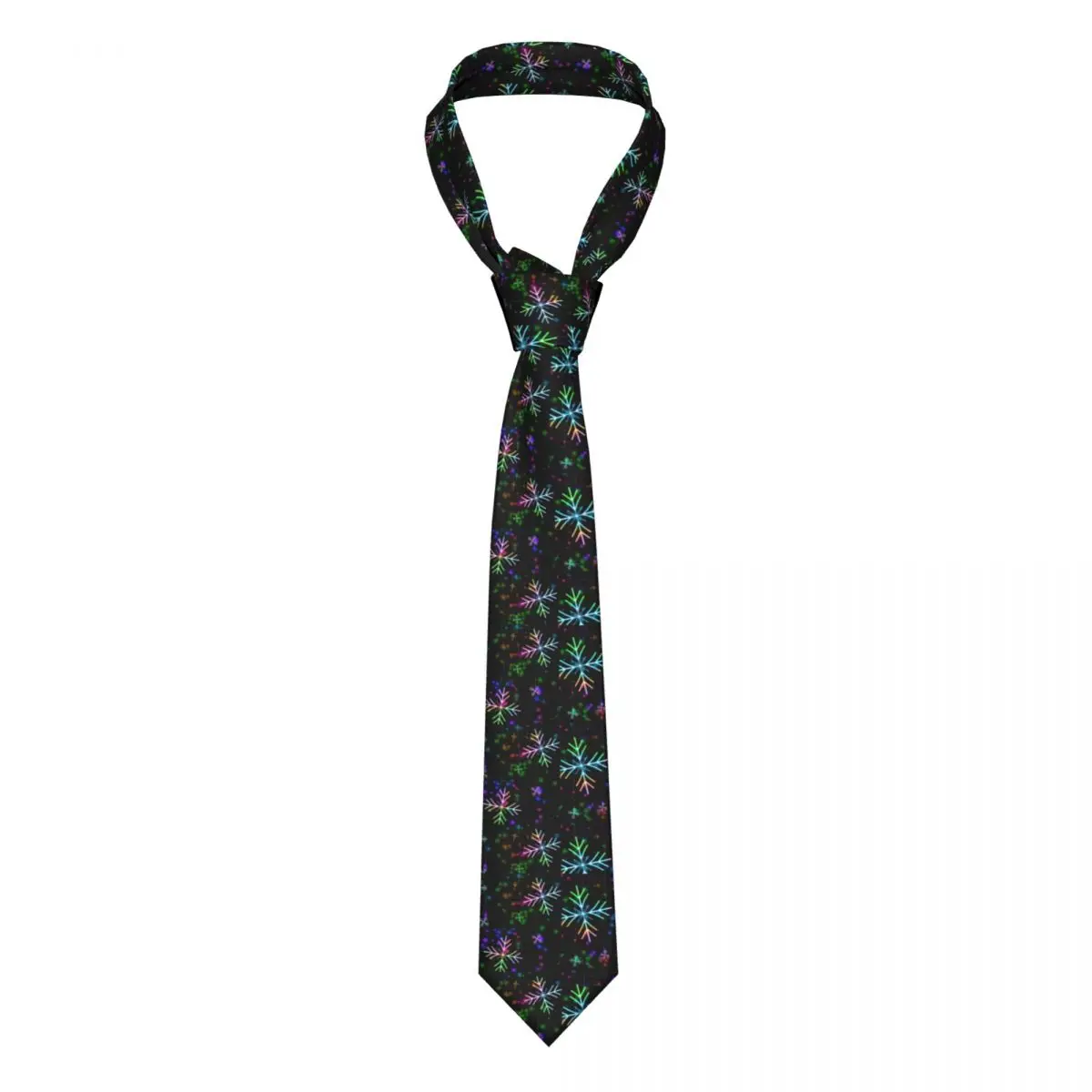 

Галстук с бусинами в виде снега красочный праздничный узор деловой галстук 8 см для мужчин Подарочный галстук с принтом рубашки
