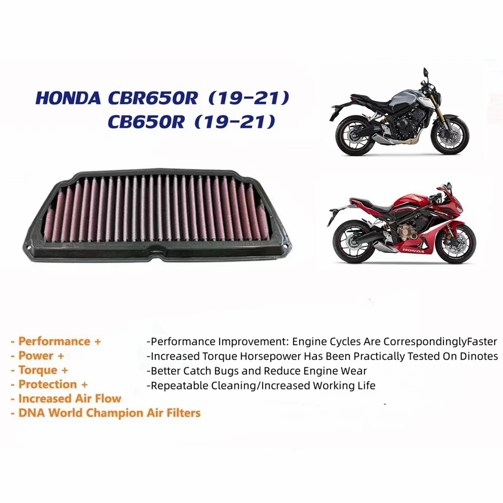 High Quality Motorcycle Air Intake Filter Cleaner Element For HONDA CB650R CB 650R 2019-2022 | Filters &amp Systems