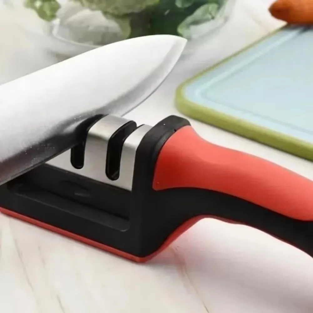 Кухонная 3-сегментная точилка для ножей бытовая многофункциональная ручная