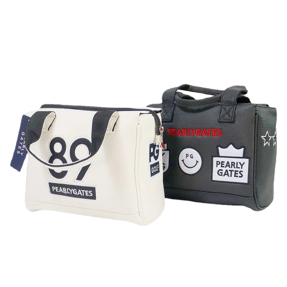 2023 PG New High Quality Leather Golf Bags Outdoor Sports Storage Handbag for Men and Women Universal Golf Clothing Bag