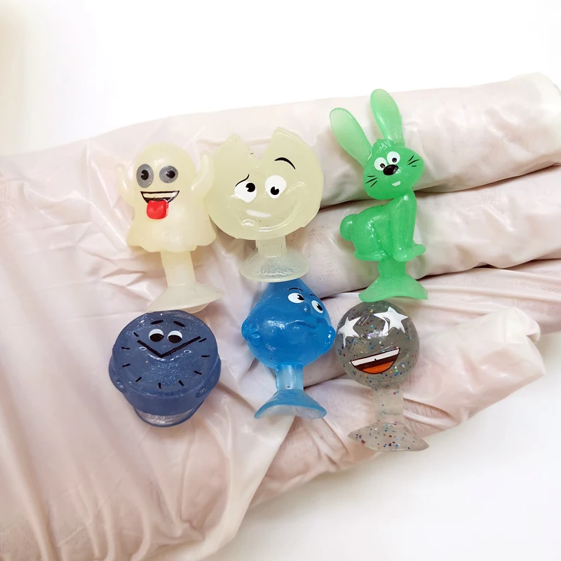 50-100 шт. оригинальные мягкие мини-фигурки стикез из ТПР фрукты овощи монстр